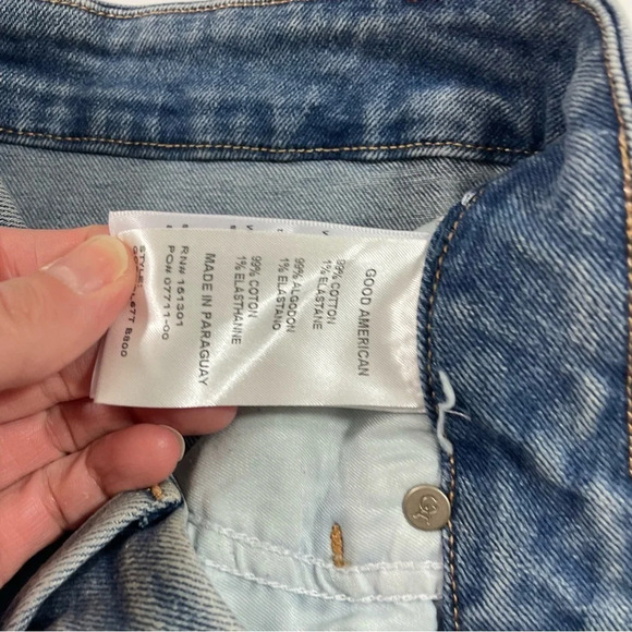 New Good American Good Curve Skinny Crop Jeans - Picture 5 of 9